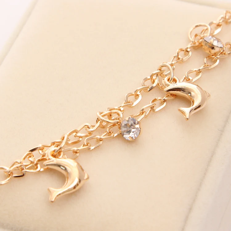 Изящный небольшой браслет MINHIN с животным дизайном позолоченный мини-браслет в