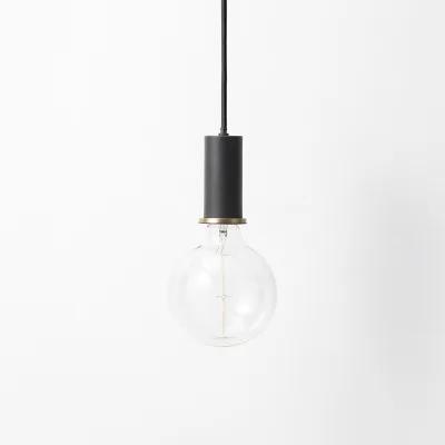 Black Short Bulb LukLoy, датский стиль, светодиодный подвесной светильник, металлический светодиодный подвесной светильник для спальни, кафе, подвесной светильник, студия, офисный салон, Ресторан - Цвет корпуса: Black Short Bulb