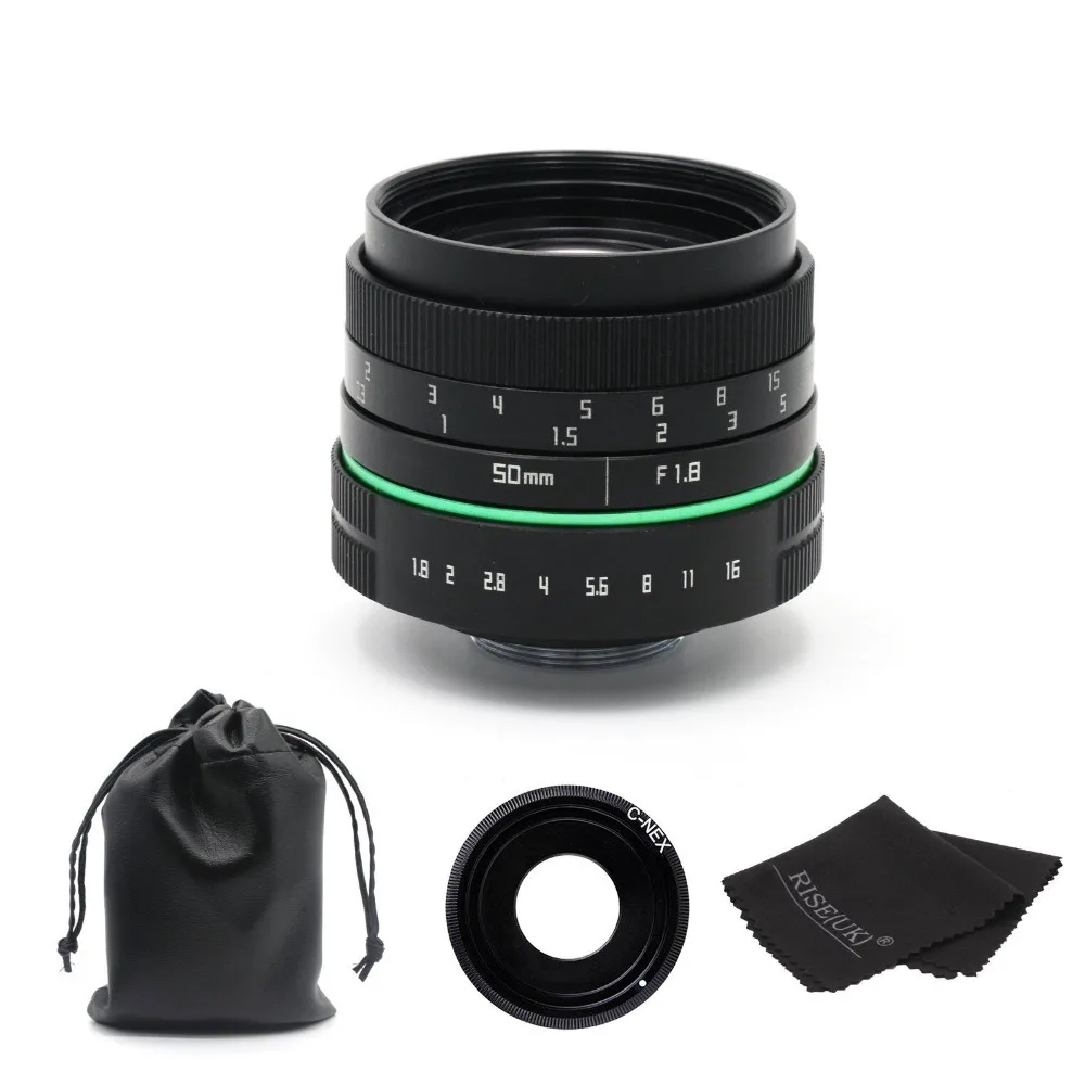Новый 50 мм f/1 8 C крепление объектива камеры APS сенсор для sony E NEX 7 5T 6 A5100 A6000|50mm f/1.8|camera