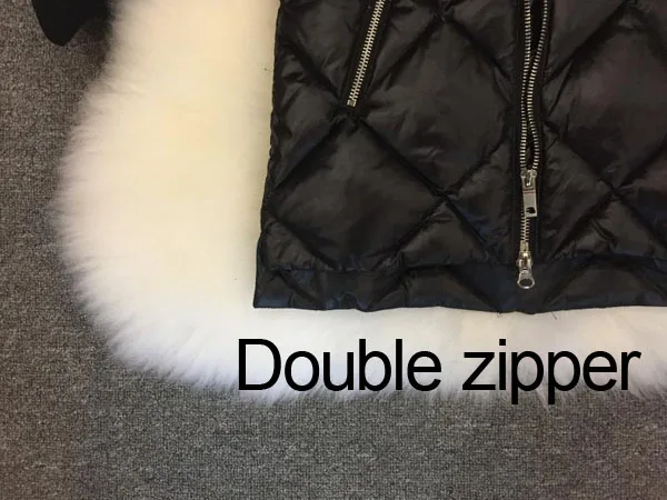 Новый Зимний пуховик с воротником из натурального меха енота для девочек длинный