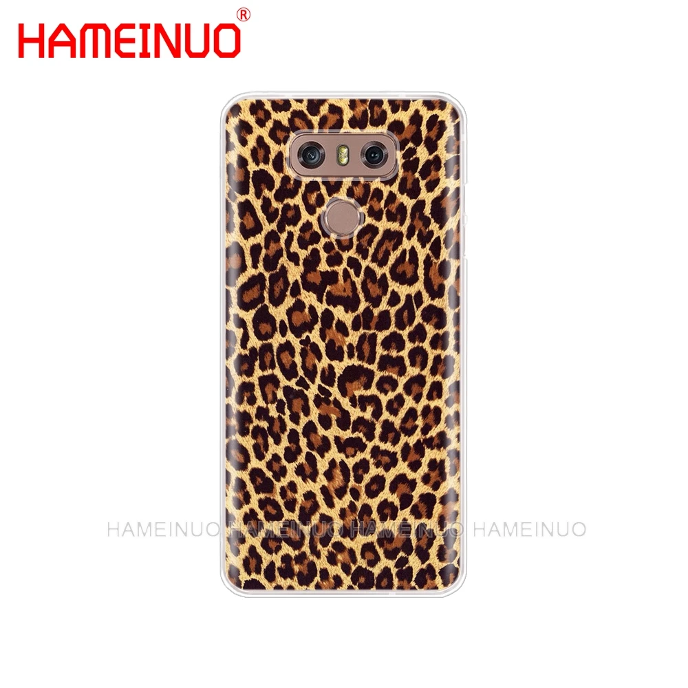 HAMEINUO Тигр Леопардовый принт пантера Фото чехол для телефона LG G7 Q6 G6 MINI G5 K10 K4 K8 X POWER 2 V20 V30