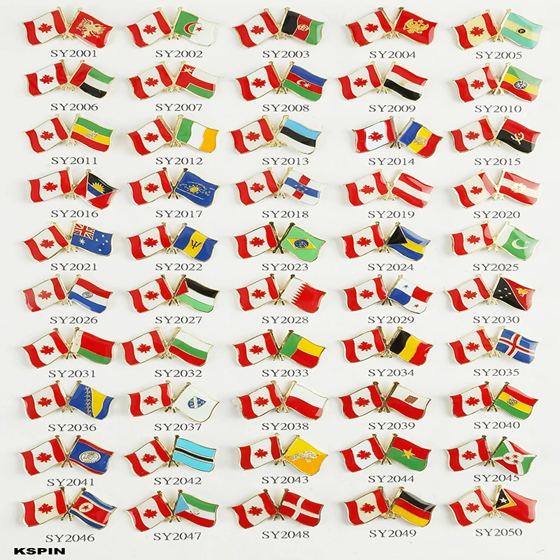Канада Флаг дружбы значок отворот контактный штырь 1 шт. в партии|flag badge|badge badgeslot