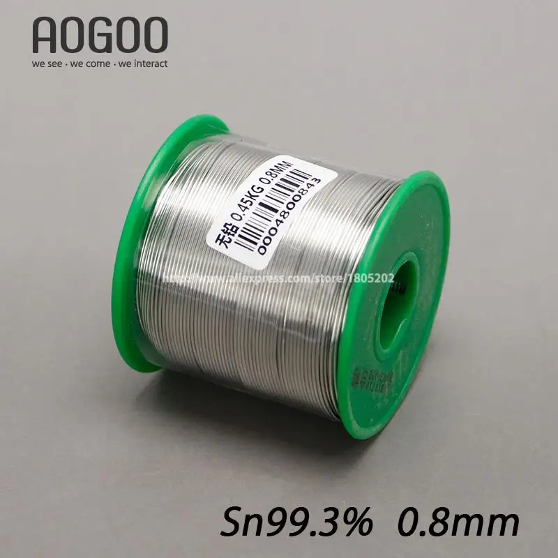 450g 0.5 0.8 1.0 1.2 1.5 2.0 2.3mm Lead Free Solder Wire Health Sn:99.3% Tin Wire Melt Rosin Core Big Roll Model:Sn-0.7Cu