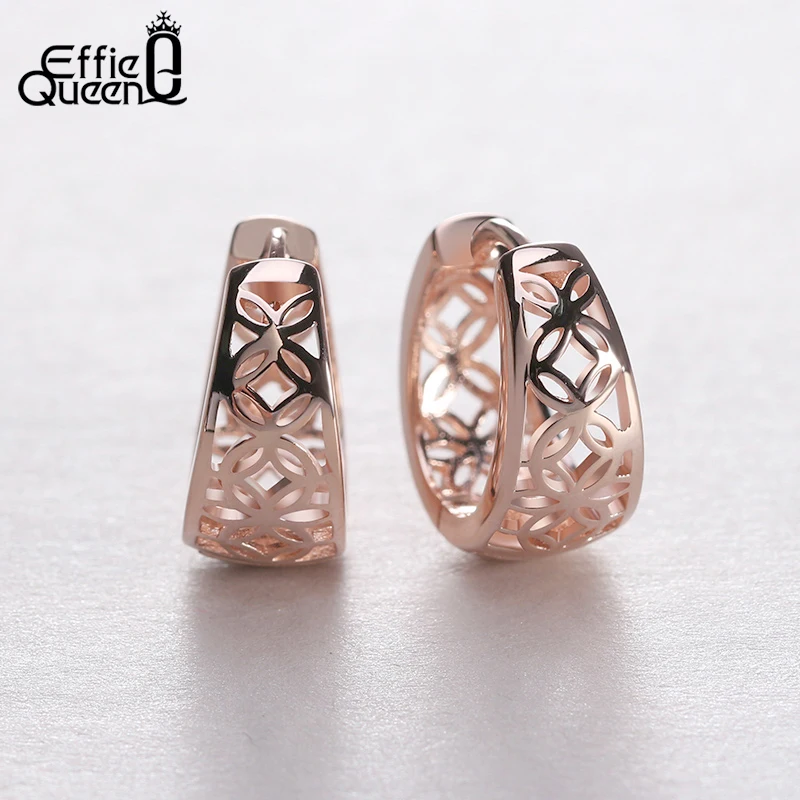 Effie queen весенние новые женские серьги-гвоздики с цветочным дизайном серебряного цвета модные стильные серьги-гвоздики DE28