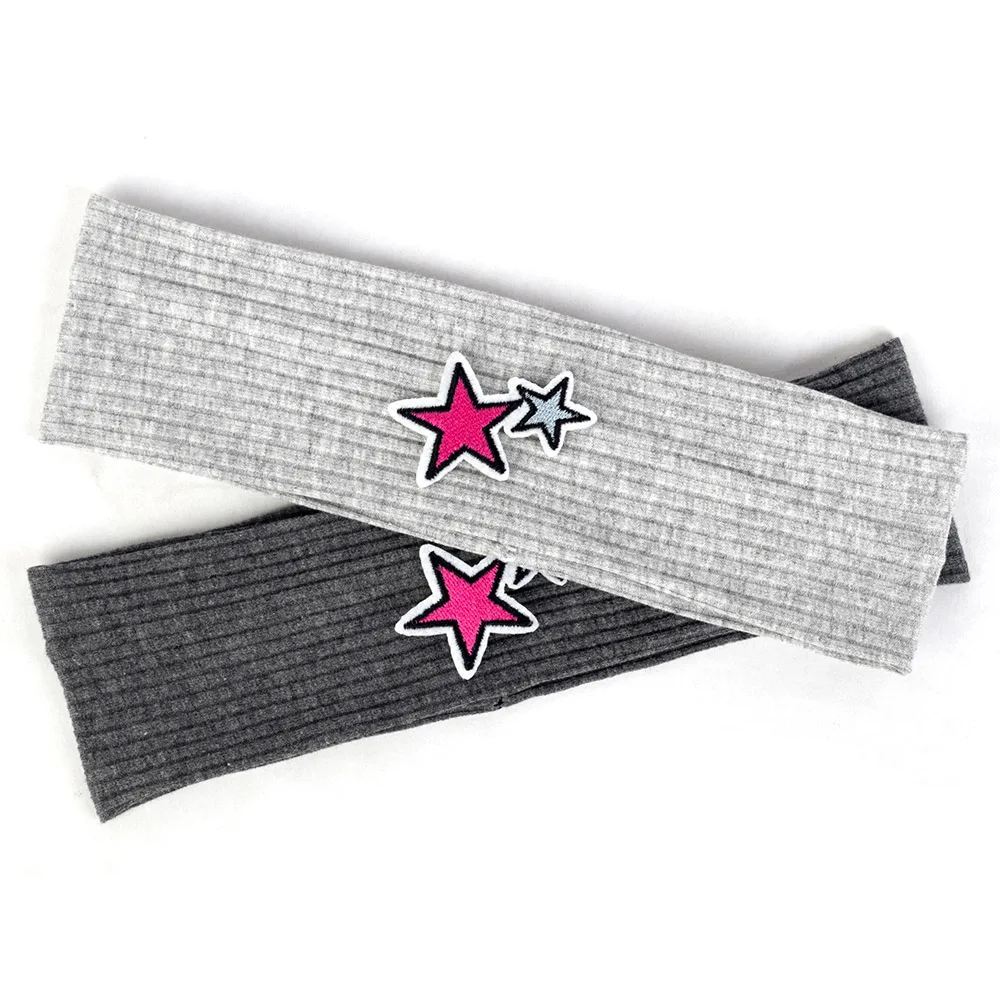 

Geebro Newborn Baby Pentagram Hair Accessories Fashion Boys Sports Ribbed Breathable Turban Elastic Cotton Baby Girls Headband