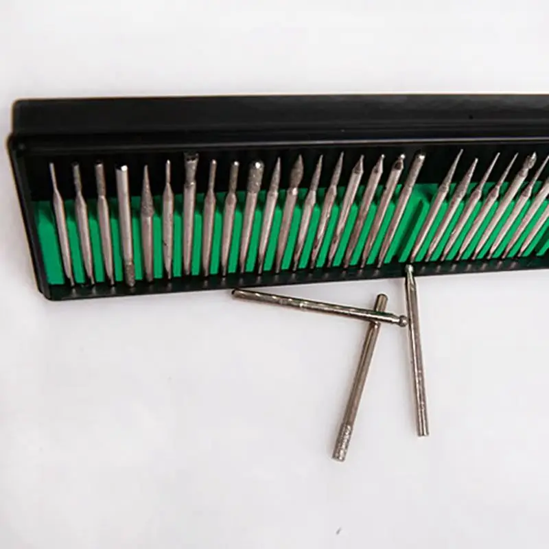 30 шт./компл. Алмазные Заусенцы ногтей дрель набор абразивный инструмент