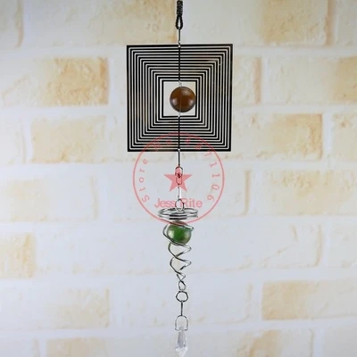 Винтаж ручной работы DIY вращающийся колокольчик висячие украшения креативный металлический декоративный кулон офисный автомобиль ремесла Домашнее украшение - Название цвета: G