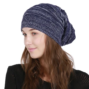 Шапка Вязаная унисекс, зимняя, эластичная