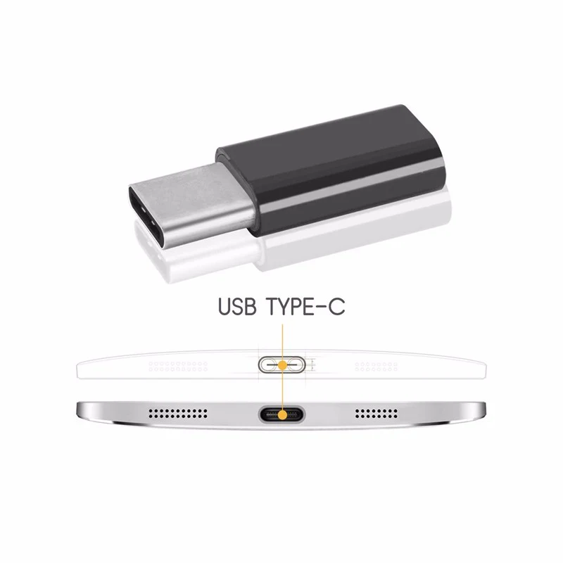 2 Шт./лот Micro USB Адаптер для Типа С 3.1 OTG конвертер Xiaomi 4C Lg G5 Nexus 6 p Oneplus Macbook Chromebook |