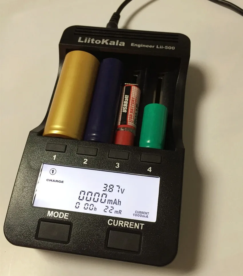 Зарядное устройство Liitokala lii 500 со светодиодным дисплеем для аккумуляторов 1 2 В/3