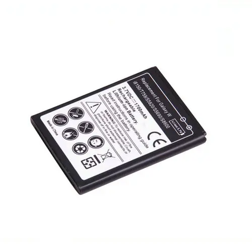 Сменный литий-ионный аккумулятор для Samsung Galaxy W I8150 T759 T679 S5820 S5690 S8600 M930 2 шт./лот 1700
