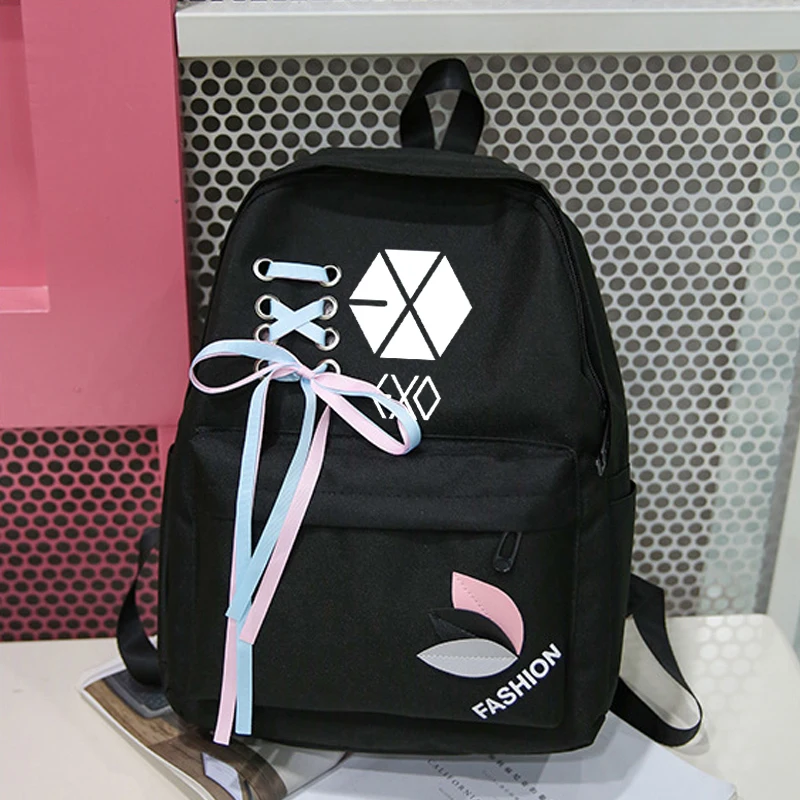 Новинка, Exo Got7, детский брезентовый Рюкзак, женский, Harajuku, модный, Monsta X Twice Nct, Холщовая Сумка, рюкзаки, рюкзаки, Sac A Dos Femme