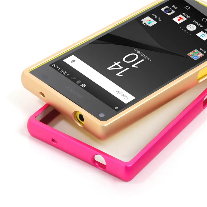 Для Sony Xperia Z5 компактный E5803 E5833 бампер push pull металлический каркас чехол для мини