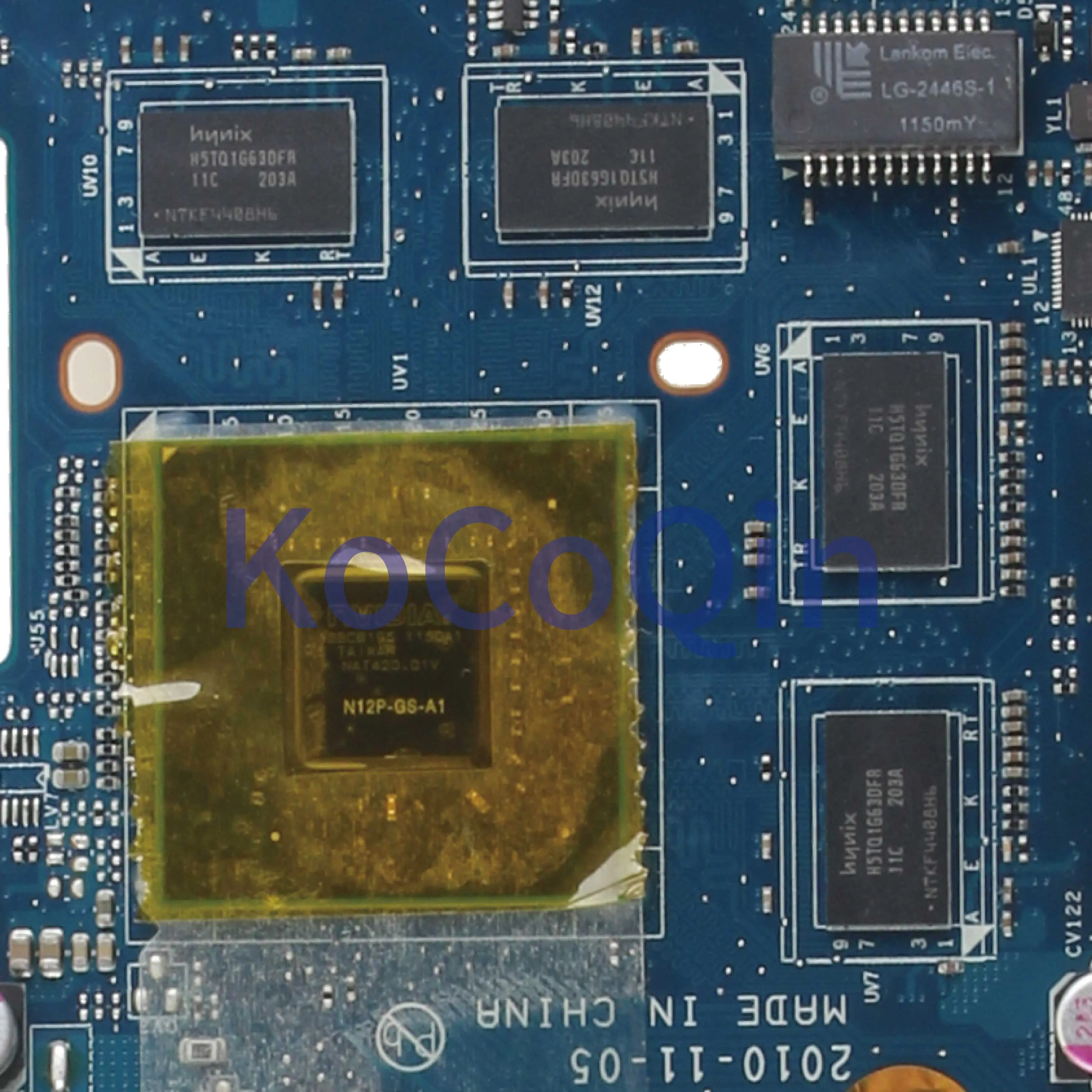 KoCoQin материнская плата для ноутбука TOSHIBA Satellite A660 A665 HM65 N12P-GS-A1 1G K000125700 PHQAA LA-6831P |