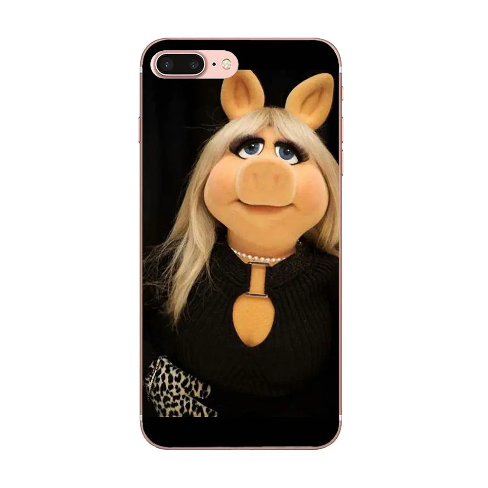 Коробочка для звонков из ТПУ The Muppets Miss Piggy Samsung Galaxy Note 5 8 9 S3 S4 S5 S6 S7 S8 S9 S10 mini Edge Plus