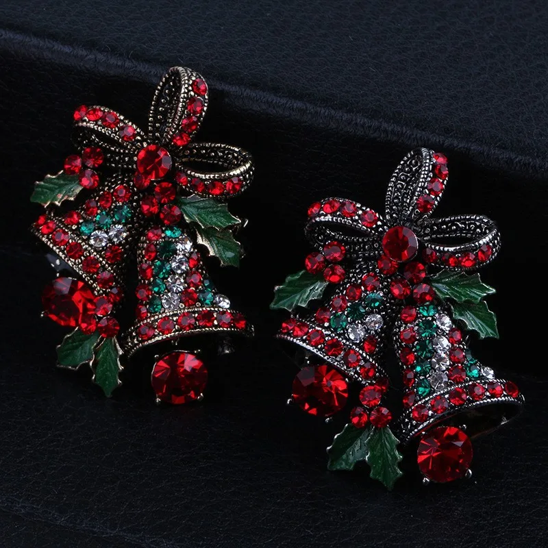 Christmas wear pin creative gifts bow tie high-end brooch retro bell Brooch wish | Украшения и аксессуары