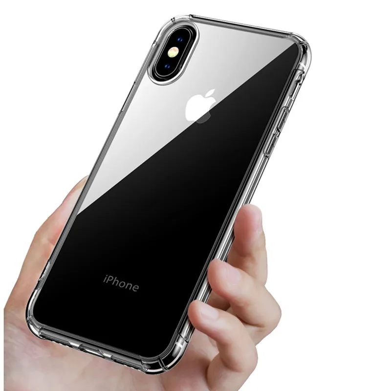Fashion Shockproof Clear Silicone Protect Cover For iPhone X XS Max XR Case Soft TPU 6s 6 7 8 Plus 5 5S |