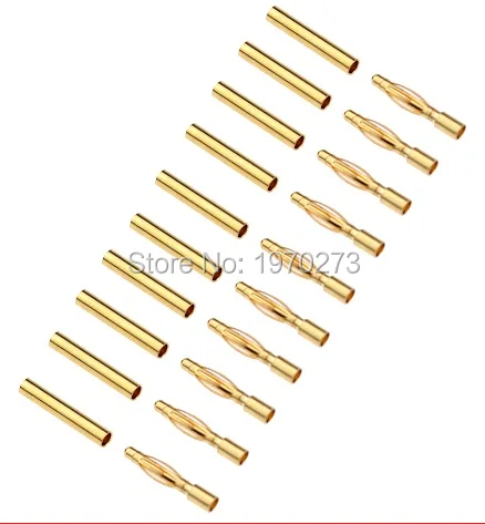 5 пар 10 20 2 0 мм Золотая пуля разъем типа банан для ESC Lipo RC батареи|plug adapter|connector