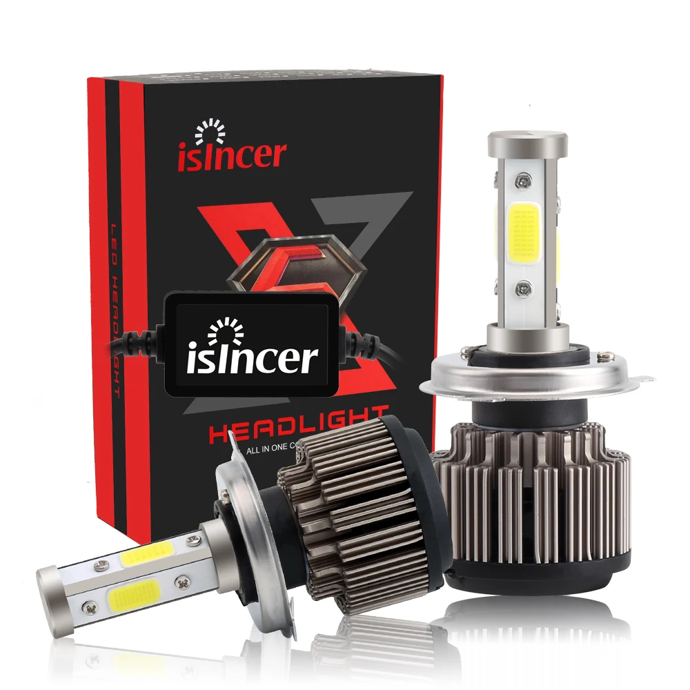12v Led Light HB3 HB4 H11 H4 H7 H13 Car Headlight Bulb/Auto Headlamp Lamp 72W 8000LM High Low Beam 6000K White Lighting | Автомобили и