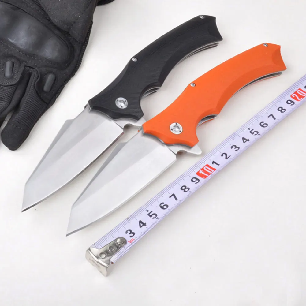 

Brave Fighter 9Cr18Mov Blade G10 Handle Ball Bearing System Folding Knife Utility Tactical Survival Outdoor Camping Edc Tool