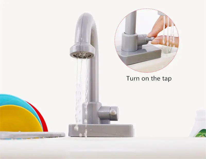 [Топ] Детская имитация электронной игрушки для кухонной раковины смеситель