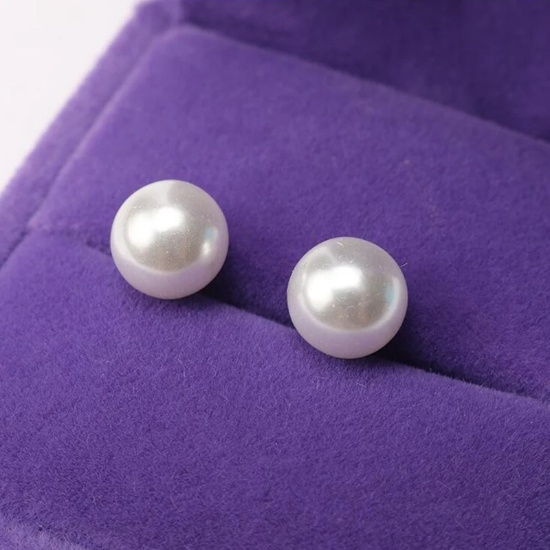 Модные настоящие 6 мм Ювелирные изделия из пресноводного жемчуга посеребренные