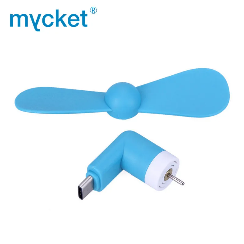 Портативный USB вентилятор MYCKET Mini Type C охлаждающий для телефонов Android Huawei V9 Samsung Galaxy