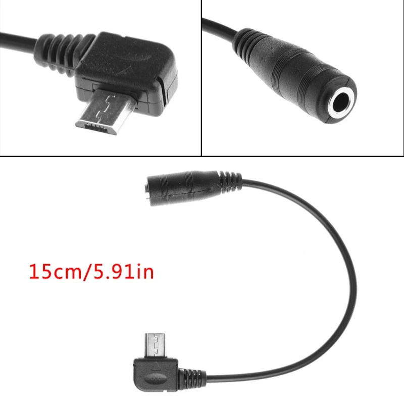 1 шт. Новый Кабель адаптер OOTDTY 15 см Micro USB B 5 контактный штекер 3 полюсный мм гнездо