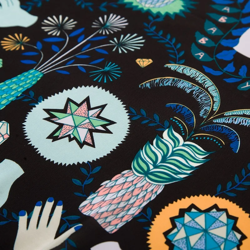 Женский Шелковый платок POBING с принтом глаза монстра 60*60 см |