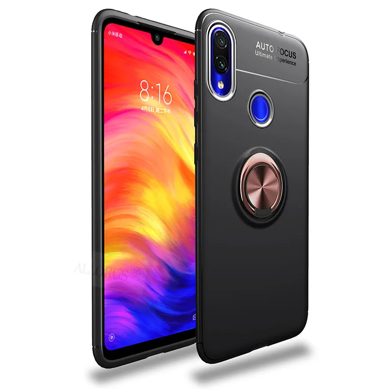 Black and Rose Case Магнитный чехол для Redmi 7 7A Redmi Note 7 case силиконовый Защитный чехол для телефона redmi 7 7a note 7 pro деловой чехол сяоми редми 7 а ноут 7 чехол ксиоми редми нот 7 про чехлы - Цвет: Black and Rose Case