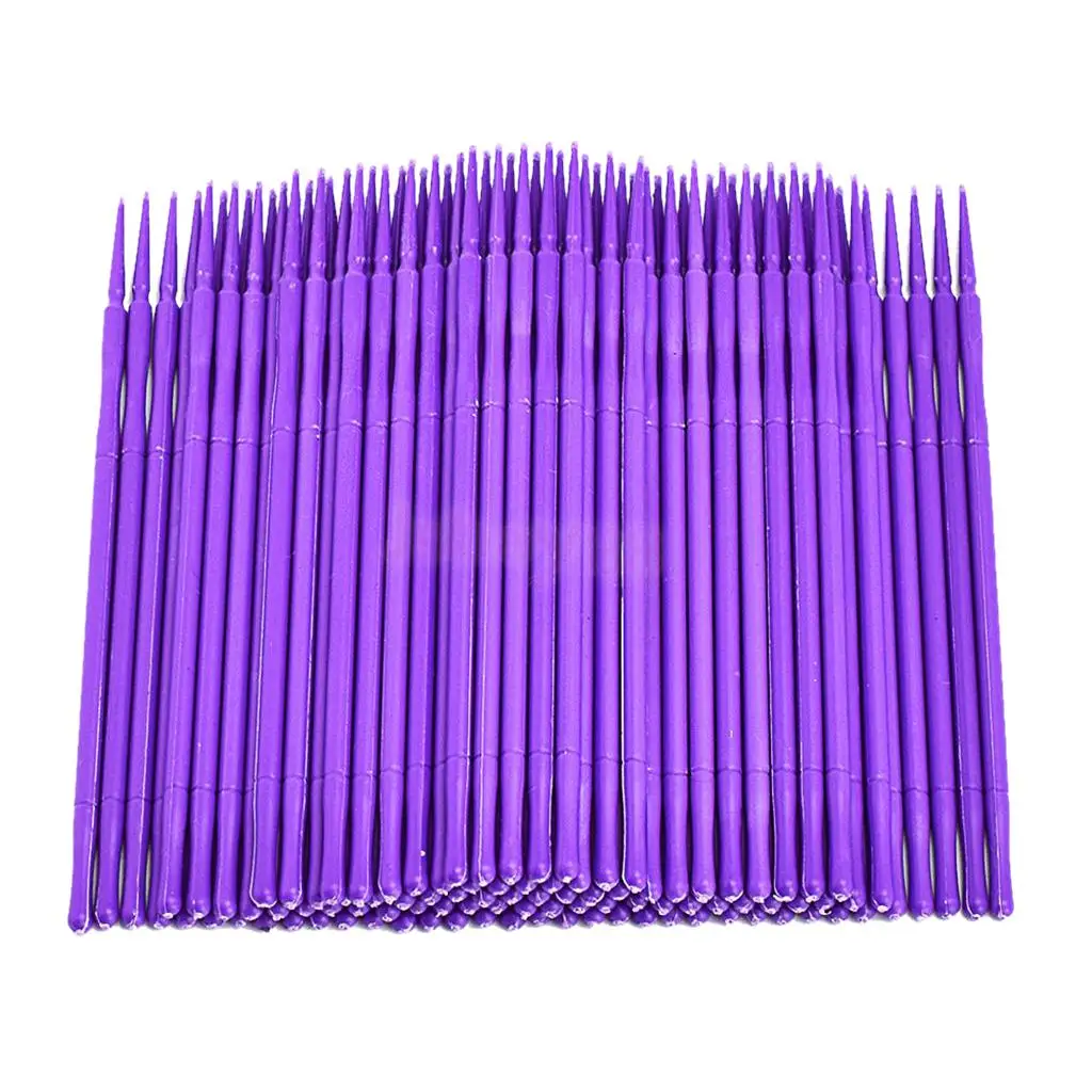 100Pcs/Set Micro Swab Lint Tattoo Permanent Makeup Brushes Eyelash Extension Cleaning Removal Applicators | Красота и здоровье