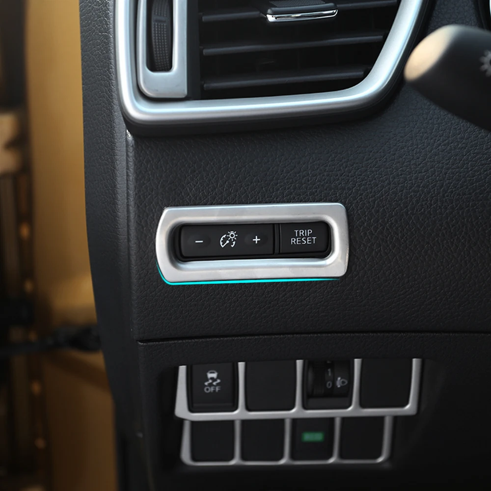 Панель из нержавеющей стали одометр кнопочный переключатель Крышка для Nissan Qashqai