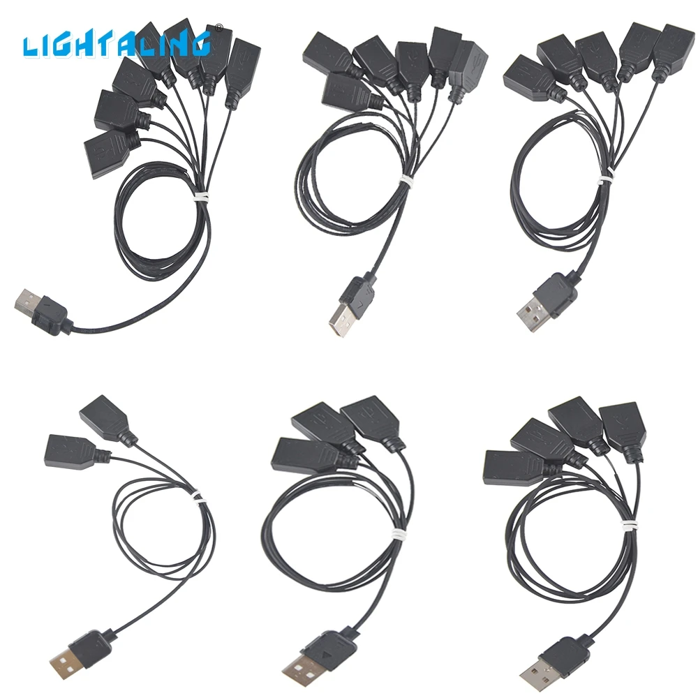 Светильник aling высокое качество аксессуары черный от одного до семи USB портов