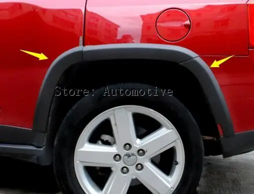

Full Size Fender Flares Wheel Arch Guard Trim For Jeep Compass 2011-2015 10pcs