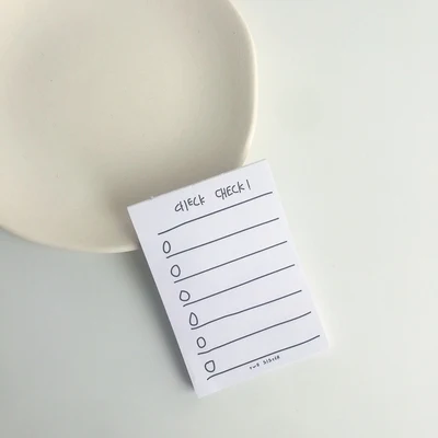 check SIXONE Творческий Ins Блокнот Ежедневник для офисного стола Ready To Do List сообщение от школьные канцелярские принадлежности - Цвет: check