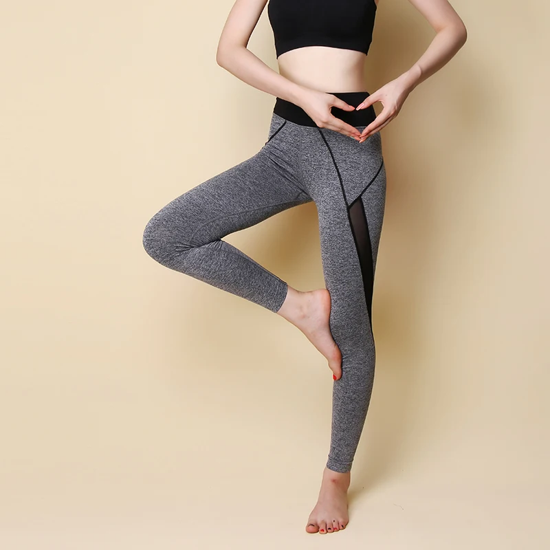Профессиональные женские спортивные штаны эластичные обтягивающие для йоги