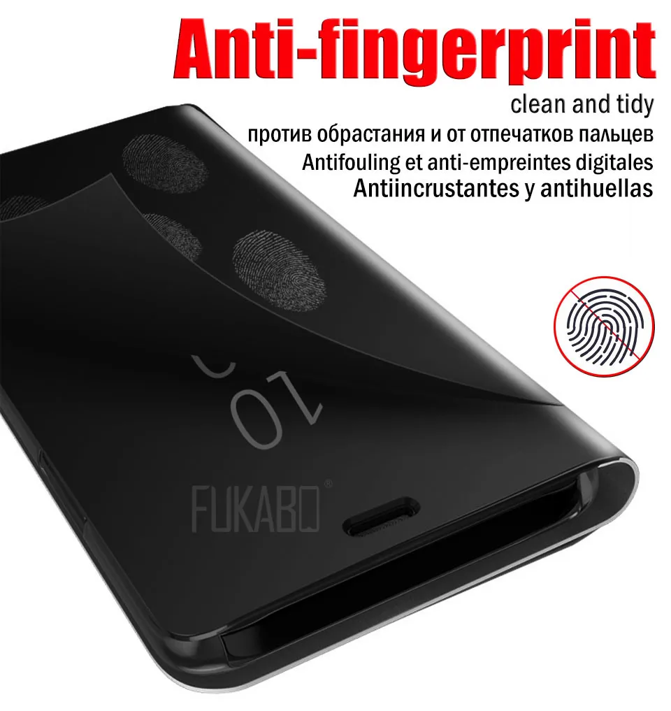 Умный зеркальный чехол для телефона Apple iPhone XS X 7 Plus 8 6S 6 Plus защитный чехол для iPhone X XS 7 8 6 s 6 поддержка откидной крышки
