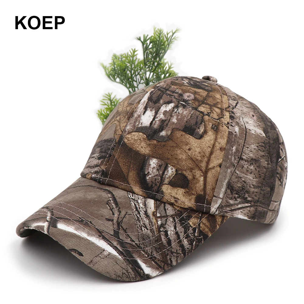KOEP, новинка, уличная бейсболка для рыбалки, бейсболка с джунглями, Охотничья Кепка, хлопковая камуфляжная кепка для папы, бейсболка, кепка с сосновым кипарисом, камуфляж