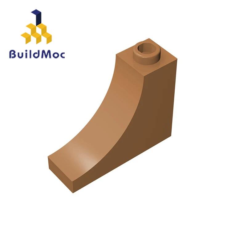 BuildMOC 18653 1x3x2 изогнутые кирпичные строительные блоки, детали DIY, развивающие игрушки, креативный подарок - Цвет: M0627-08