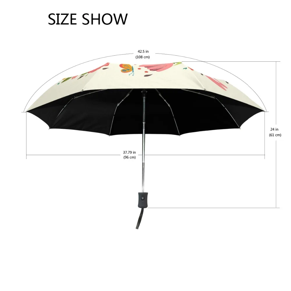 Новый дизайн подарок на Пасху зонт для женщин три складных солнцезащитных