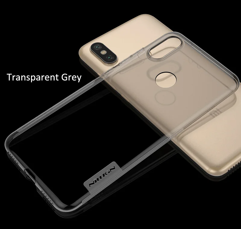 Nillkin Nature Transparent Clear Case For Xiaomi Mi A2 Lite Mi6X Soft TPU Cover |