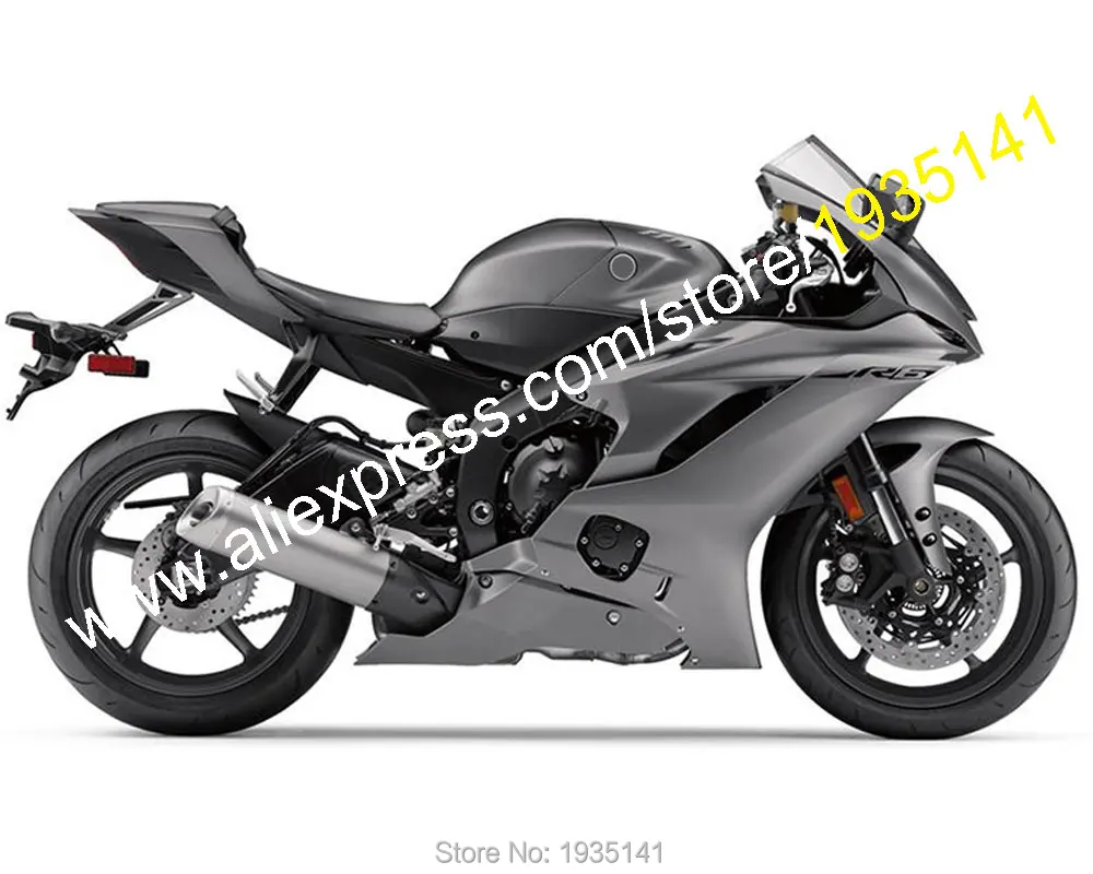 Набор обтекателей для YZF R6 2017 2018 2019 2020 YZF-R6 17 18 19 20 все серые Обтекатели мотоциклов