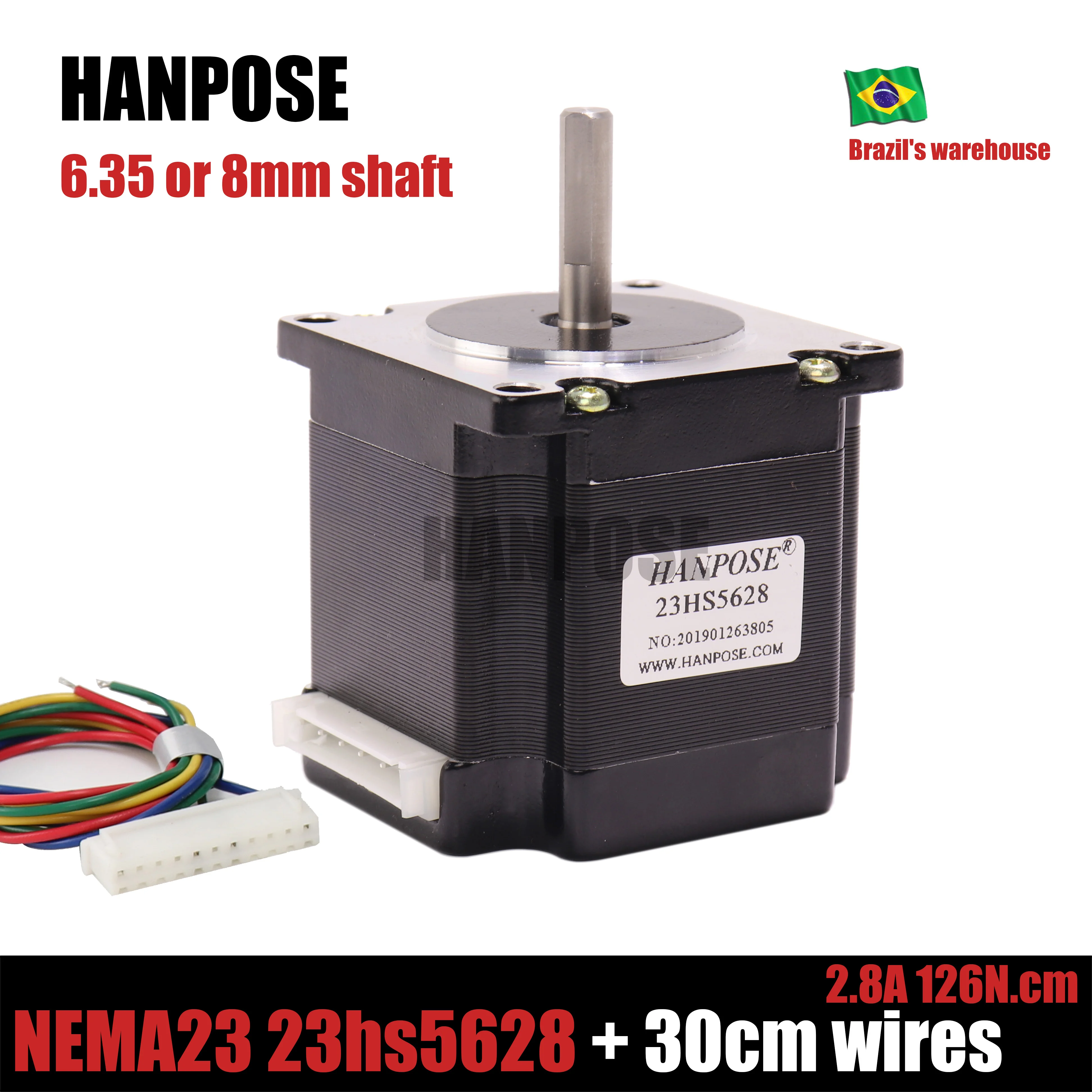 5628 с 4мя фазами, Nema 23 шагового двигателя 57 двигатель 2.8A ISO лазера CNC Измельчить Пена плазменной резки