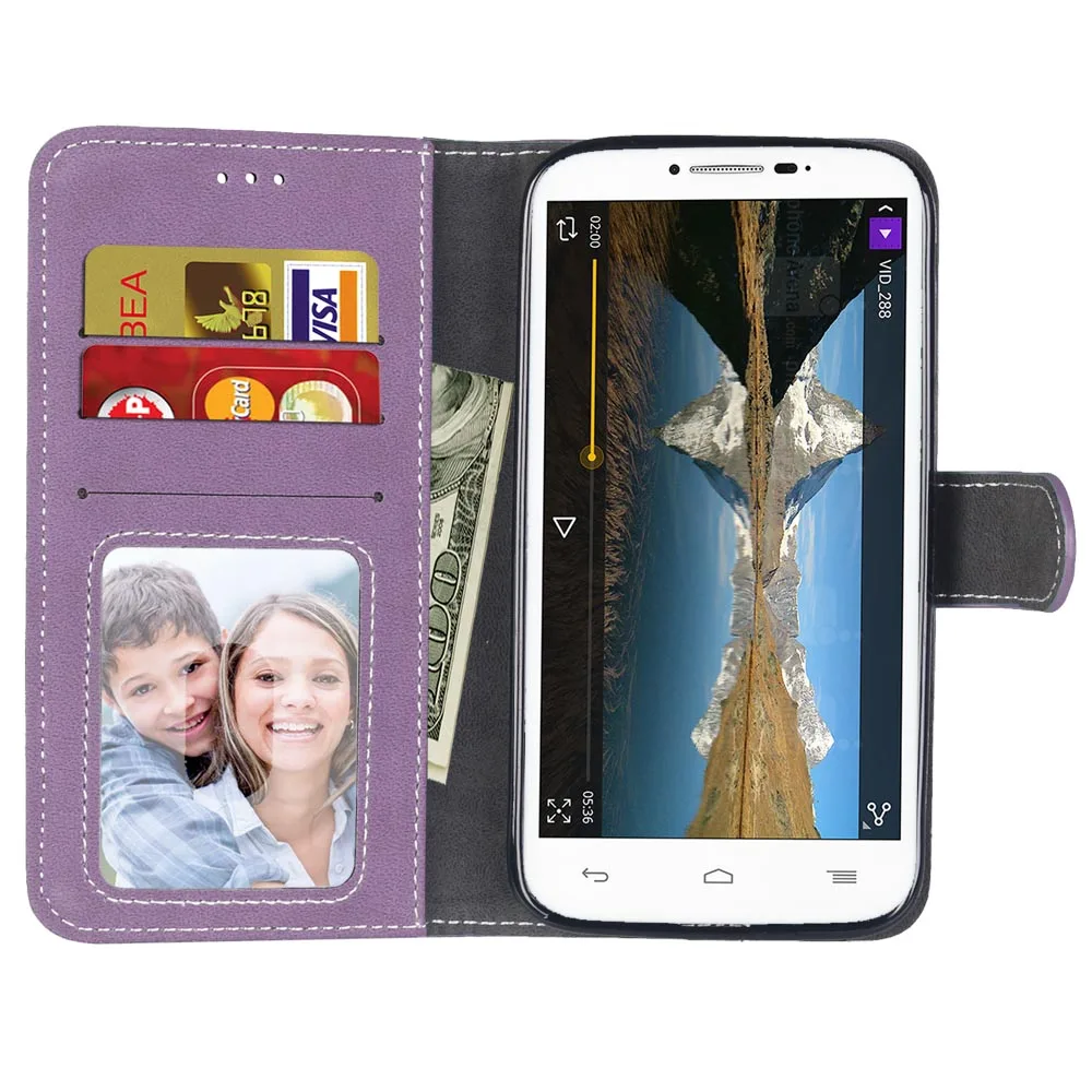 Новый роскошный чехол-кошелек из искусственной кожи для Alcatel One Touch Pop C9 чехол