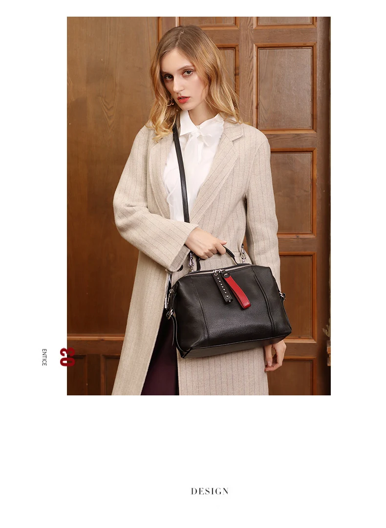 New Luxury Women Bag Genuine Leather Ladies Handbag Leather Shoulder Messnger Bags Women Hobos Bag Fashion Female Bag