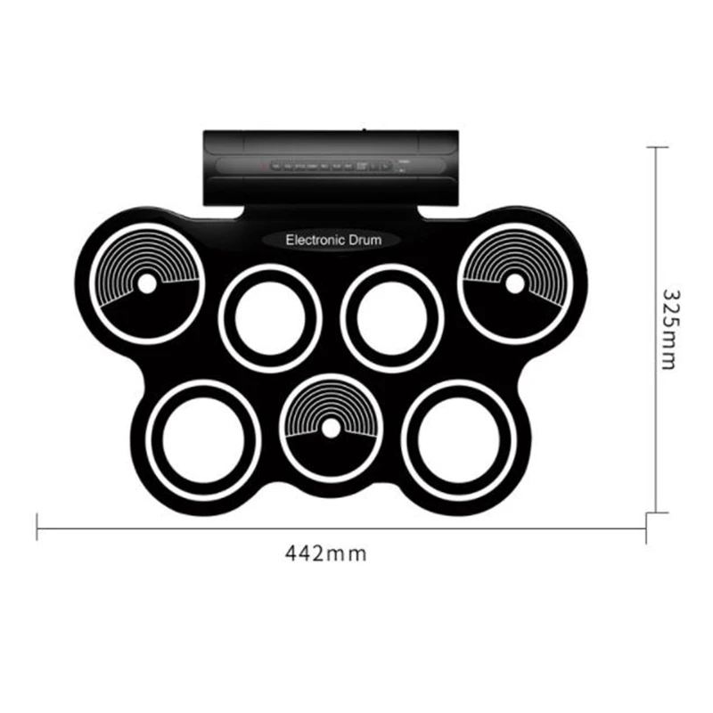 SEWS-портативный джазовый барабан складной цифровой двойной динамик стерео