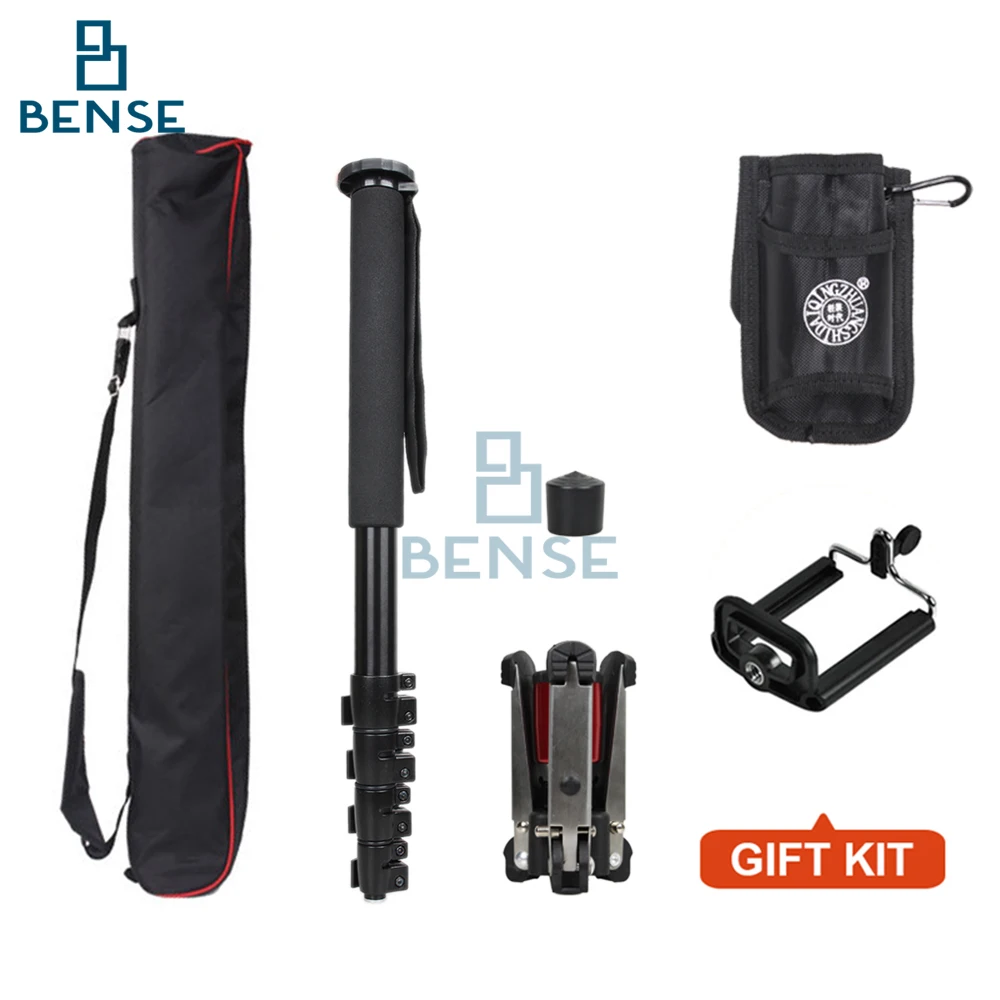 Монопод для видеокамеры из алюминиевого сплава с откидной защелкой и 3 опорными