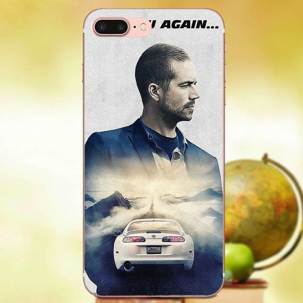 Быстрый и яростный 7 Paul Walker для Apple iPhone X XS Max XR 4 4S 5 5C 5S SE 6 6S 8 Plus Мягкий ТПУ чехол