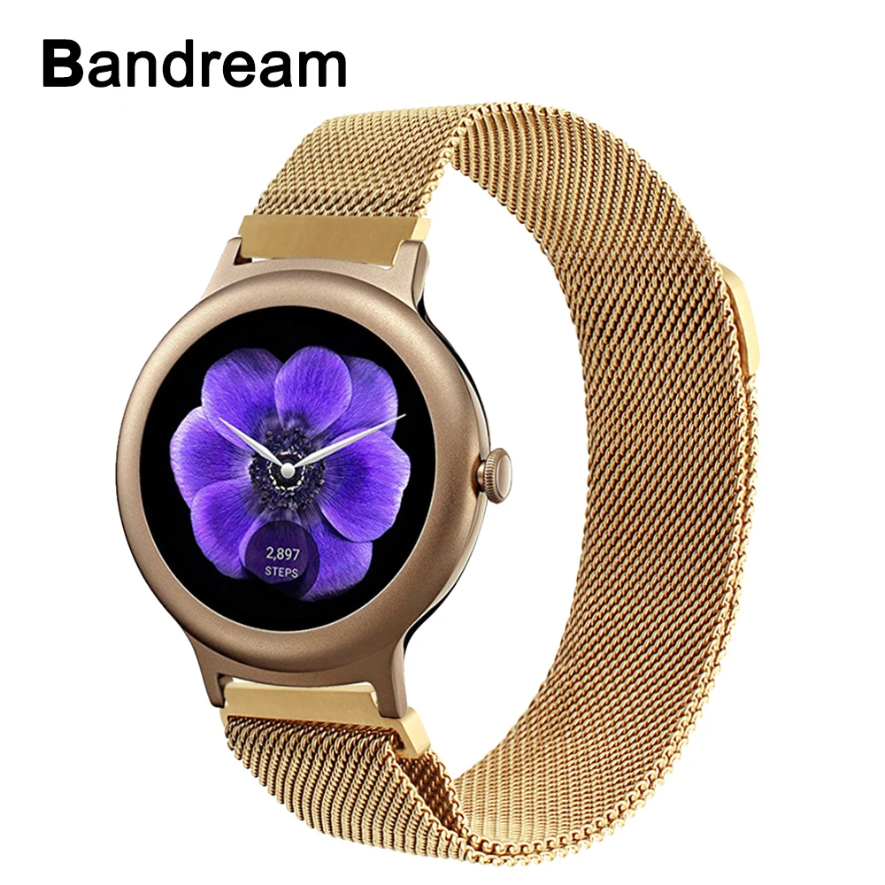 18 мм Миланский ремешок для часов из нержавеющей стали для LG Watch style Withings Activite/Sapphire/Pop/steel HR 36 мм магнитный ремешок на запястье