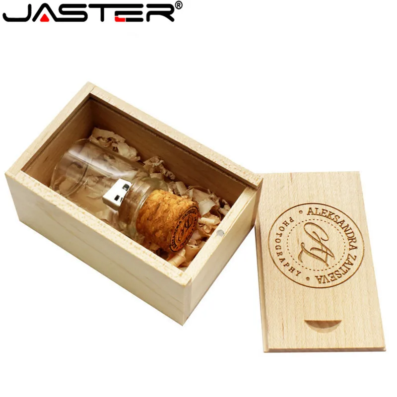 JASTER новинка плавающая бутылка флешка 4 ГБ 8 16 32 стеклянные бутылки usb U диск карта